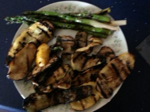 Grilled veggies from Stacy Poste Silvey's garden