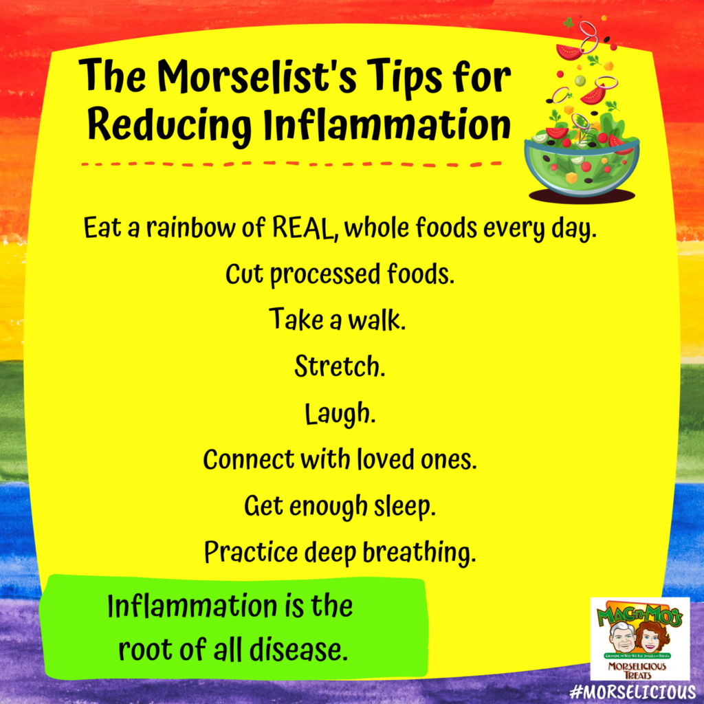 A Morselicious Rainbow Connection to Reducing Inflammation